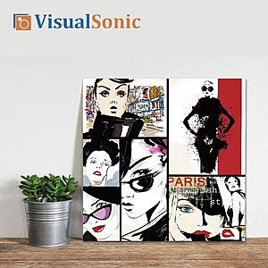 超薄藍牙畫布音箱，居家裝飾藝術，聲音播放