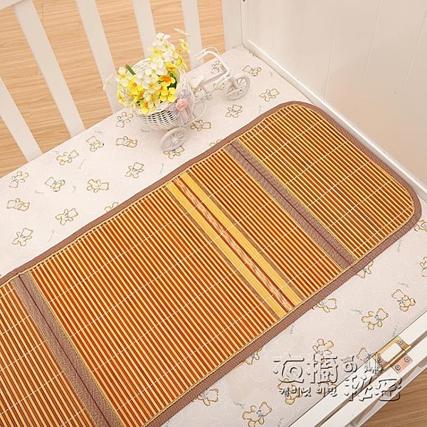 嬰兒推車涼席通用夏季嬰兒床涼席墊兒童寶寶手推車坐墊藤席竹蓆墊