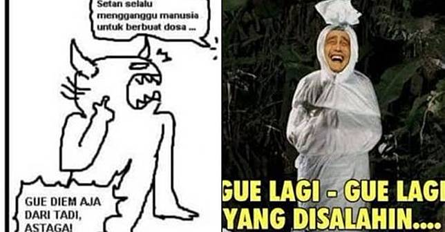 8 Meme lucu nyalahin setan ini bikin ketawa lepas