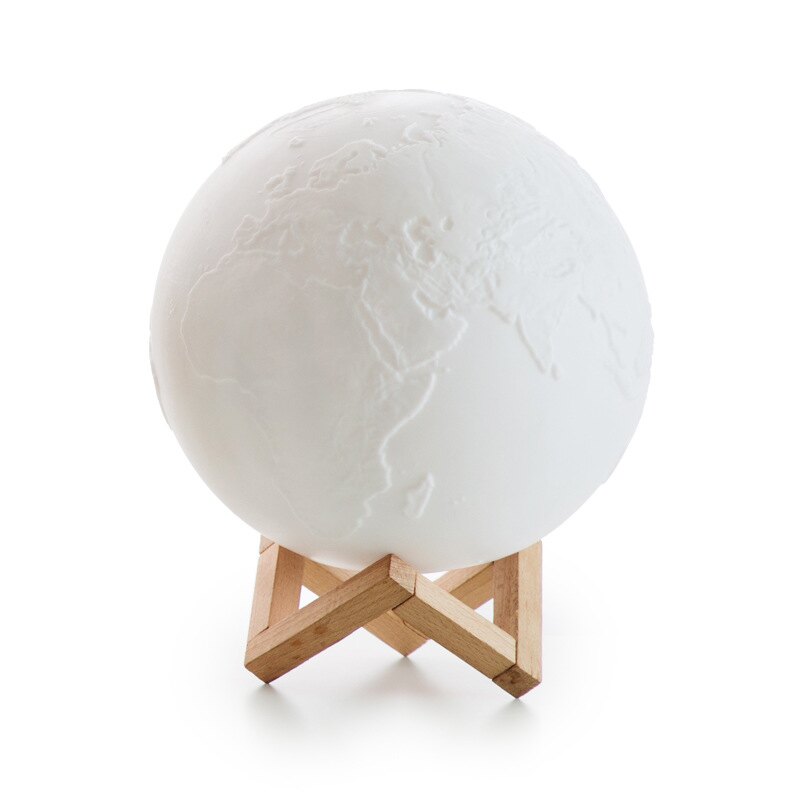 3D地球燈 拍拍開關 三色燈光 小夜燈/氛圍燈/LED燈 USB充電 禮物 (15cm) 聖誕禮物推薦 交換禮物推薦