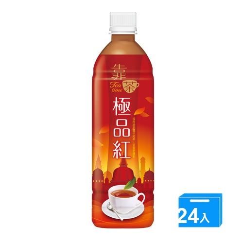 波蜜靠茶極品紅茶PET580ml*24【愛買】