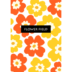 北欧フラワー(黄色×オレンジ）＊キュート