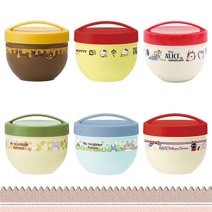 宮崎駿 吉卜力 愛麗絲 豆豆龍 龍貓 塑膠 丼型 便當盒 保鮮盒 耐熱 日本進口正版 324260。人氣店家大田倉旗艦店的卡通人物、HelloKitty有最棒的商品。快到日本NO.1的Rakuten樂