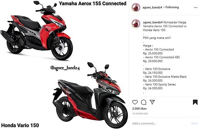 Berita ttg Yamaha Aerox 155 Connected Harga Terpercaya