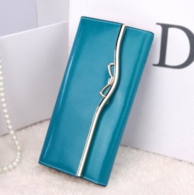 長夾 真皮皮夾-簡約蝴蝶結三折時尚女錢包 3色71af25【獨家進口】【米蘭精品】