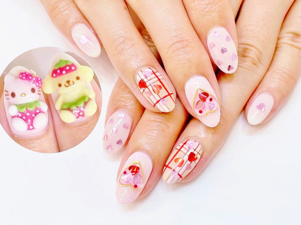 Nail Collection Pink Line Official Account