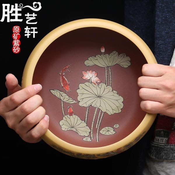 [超豐國際]宜興紫砂茶洗 功夫茶具水洗 全手工大號洗茶杯碗 收藏品1入