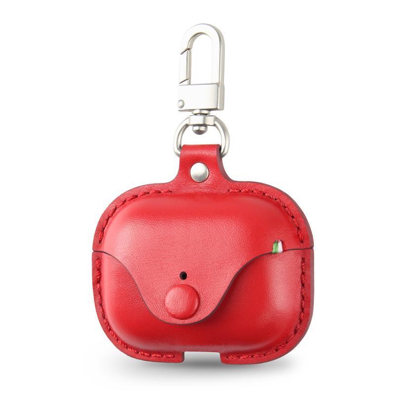 [限量特價]AirPods Pro 無線耳機皮革保護套- AirPods Pro Leather Case 珊瑚紅