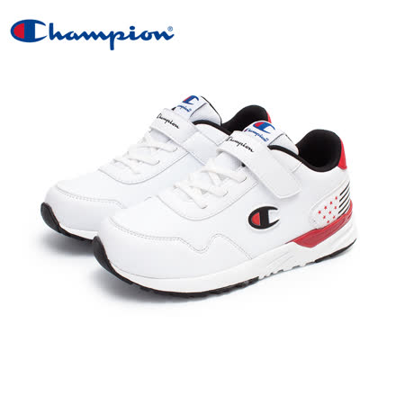 型號：KFUS-0386-03顏色：白/紅* Champion鞋類 台灣官方* 美式經典運動風格* 輕量運動鞋底* 魔鬼氈搭配彈性鞋帶輕鬆穿脫