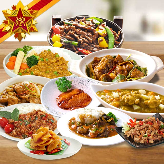 在家防疫首選!10道熱銷好菜!!整組包含：蠔油牛肉、黑胡椒牛柳、台式塔香三杯雞南洋果香咖哩雞、打拋豬肉醬、日式照燒薑汁豬肉和風咖哩肉醬、客家小炒醬、脆口好彩頭、蒲燒鯛魚