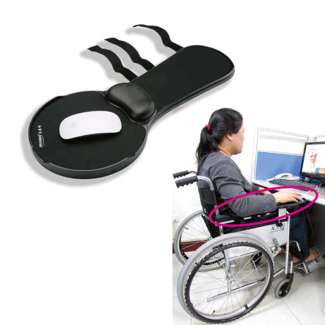滑鼠墊面加大、防掉落側板設計，操作滑鼠更流暢記憶綿手腕軟墊使用更舒適安裝簡單、使用方便