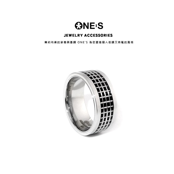 料號：O3-10-03 原價：NT 1780 / 只材質：316L白鋼尺寸：O3-10-03 size 8 / 內圍約1.9cm / 寬約0.9cm O3-10-03 size 9 / 內圍約2cm 