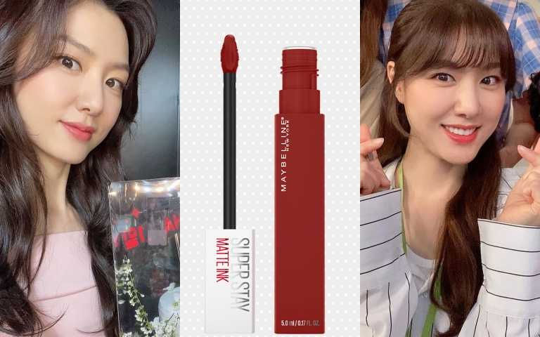MAYBELLINE超持久霧感液態唇膏#285／360元（圖／翻攝自徐智慧IG、品牌提供）