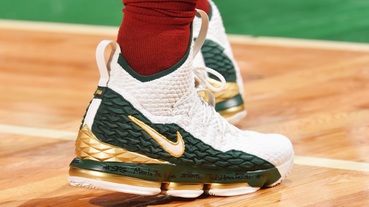 選手實著 / LeBron James 穿上 Nike LeBron 15 ‘Air Zoom Generation SVSM’ 出賽 ...