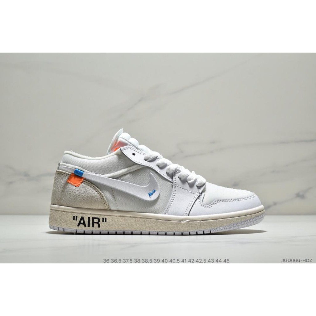 【台灣熱銷】Off-White Air Jordan 1 LOW 聯名配色喬丹壹代復古低幫籃球鞋，原標版本，原鞋開模，版型遵循