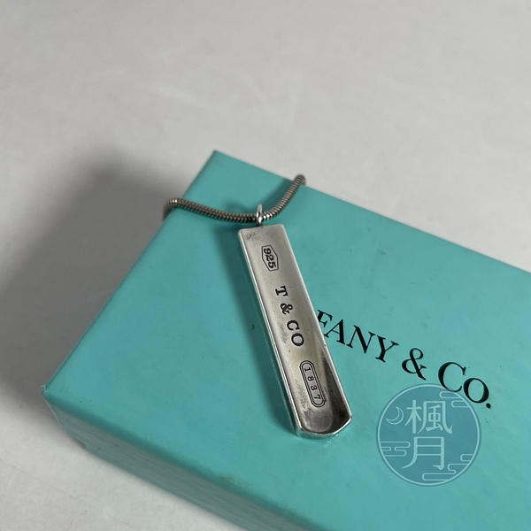 BRAND楓月 TIFFANY＆CO. 蒂芬妮 925長方形項鍊 品牌配飾 精品配件 飾品 穿搭 搭配