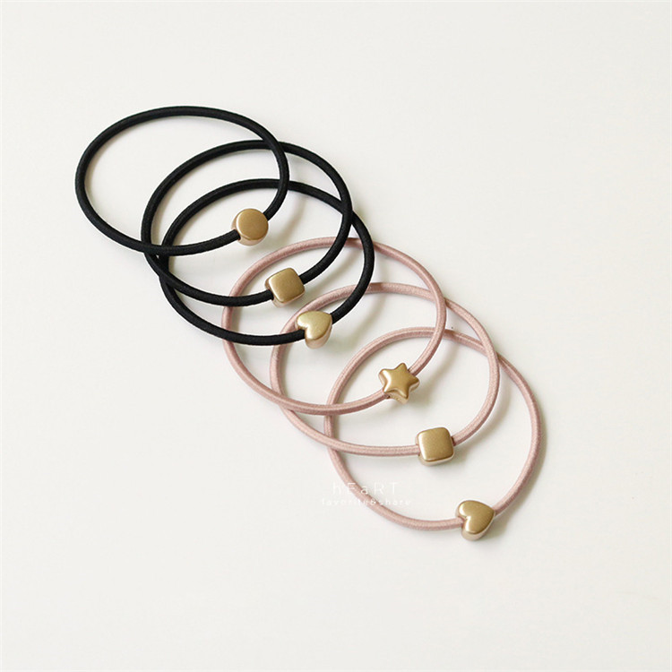 韓系簡約金屬幾何髮圈 髮飾