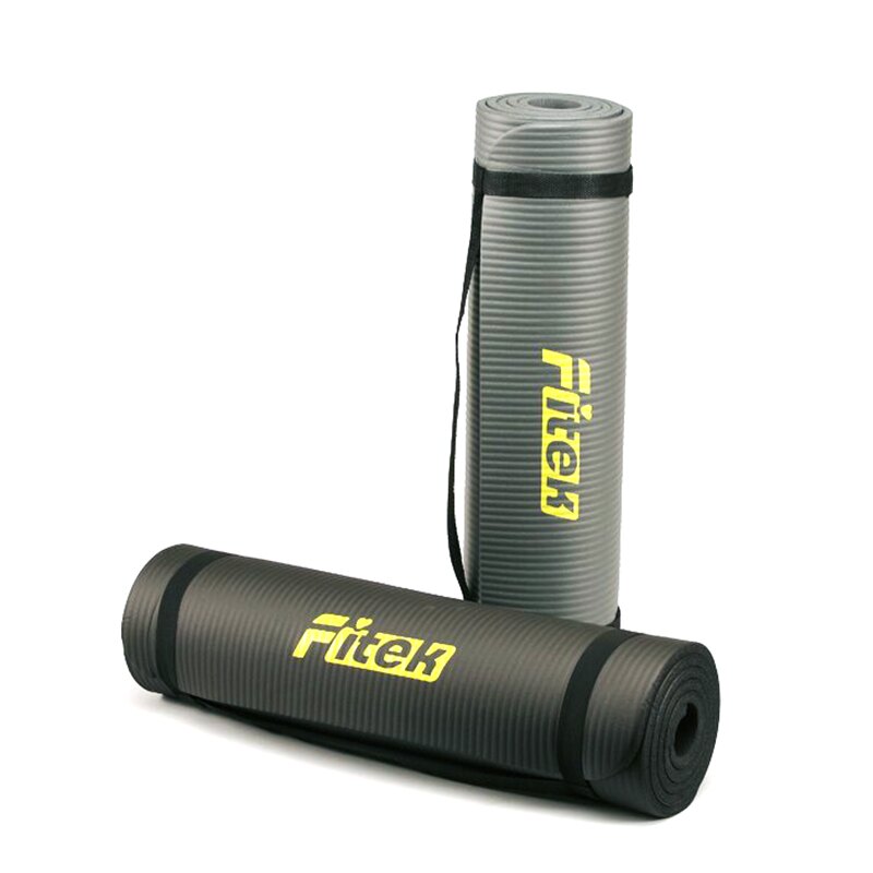 NBR瑜珈墊三件套組／含可背背袋＋快速束帶／加長加寬加厚運動墊／健身墊／防滑舒適／地墊／瑜珈專業用品【Fitek健身網】