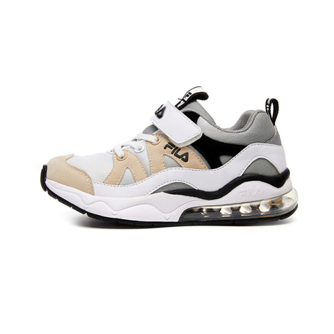 FILA KIDS 大童RB氣墊慢跑鞋-卡其黑 3-J401V-190