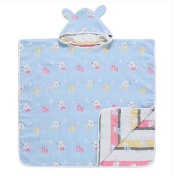 兒童浴巾夏季薄款斗篷帶帽小孩可穿浴袍純棉紗布吸水加大游泳浴袍 嬡孕哺