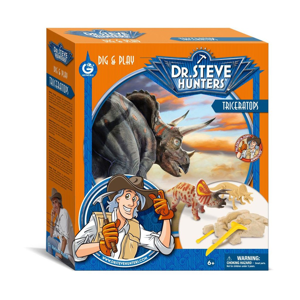 ●1988年由義大利古生物學家創立●符合SGS、歐盟、美國安全檢測，讓你買的安心，玩的放心●適用年齡：3歲以上●外包尺寸：23 x 7 x 27 cm●材質：陶土、塑膠、顏料●BSMI許可字號：M34