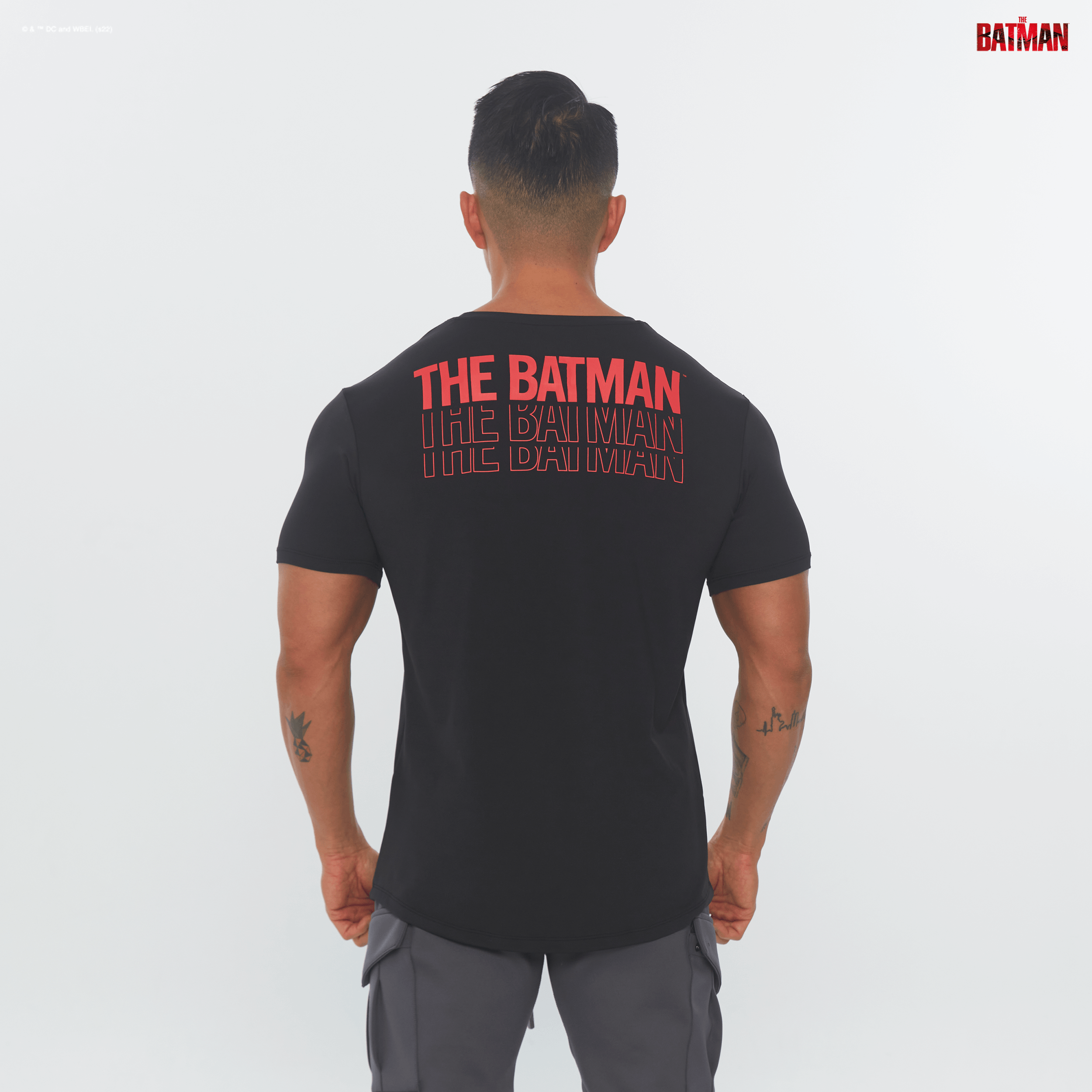 BATMAN｜XY-Stretch 訓練短袖 - RED SHADOW -【碳黑】