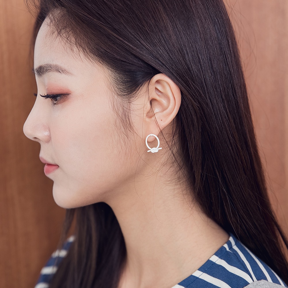 [ROCOSIX官方旗艦店]打結圓耳環