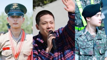 李洪基當兵，朴信惠曬照重組「原來是美男」！11組男團服役近況，EXO明年只剩2人