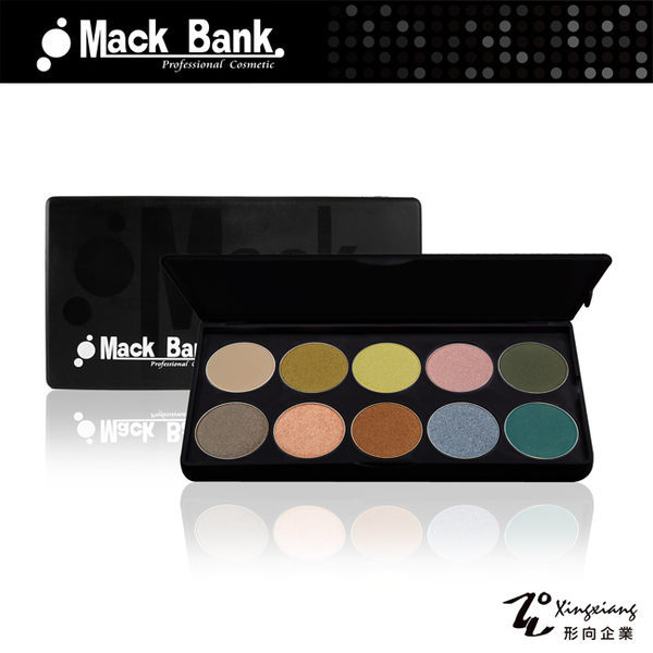 【Mack Bank】M05-06G 極光亮沙 眼影 眼影盤 眼影盒 彩盤組(1組共10色) (形向Xingxiang彩妝 眼妝 眼彩)