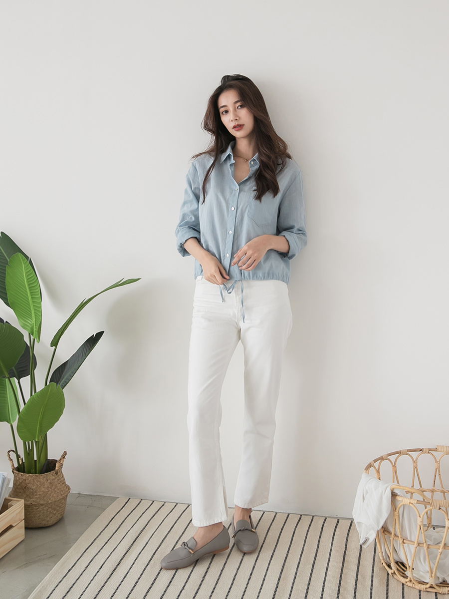 D+AF小金飾綁結柔軟樂福鞋 樂福鞋穿搭