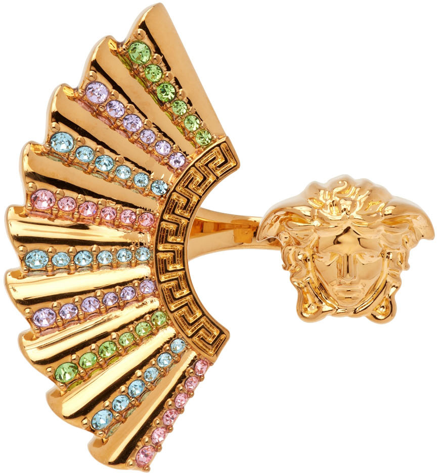 Versace 金色 Ventagli Medusa 戒指