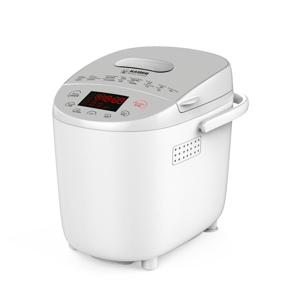 發酵麵糰/烘烤/年糕/優格/翻炒肉鬆 威寶最新款自動投料盒麵包機 甜麵包/DIY烘焙/全麥/超快 製作重量500g~900g三種 威寶最新款自動投料盒麵包機。 LED大螢幕操作面板。 面蓋採用國際最新