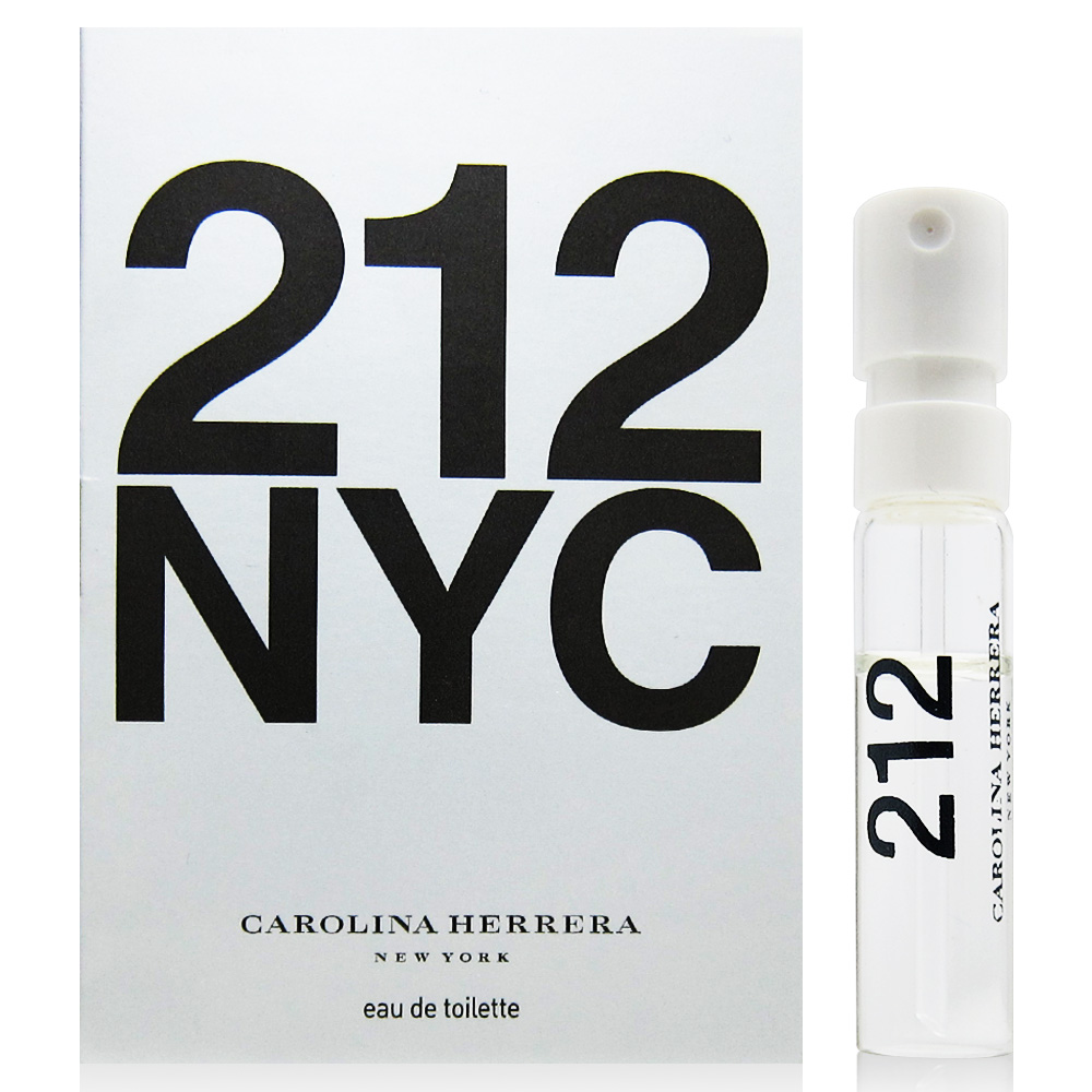 Carolina Herrera 212女性淡香水 針管1.5ml(西班牙進口) ◆購買小叮嚀◆ ※產地與保存期限：西班牙/五年 ※本商品【無】試用服務！ 使用後之商品，因個人衛生考量，無法提供退換貨