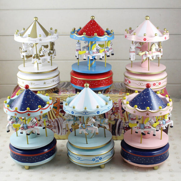 音樂盒-旋轉木馬蛋糕裝飾創意畢業生日交換禮物送小朋友女友閨蜜 魔法空間