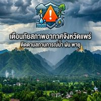 เตือนภัยสภาพอากาศ จังหวัดแพร่