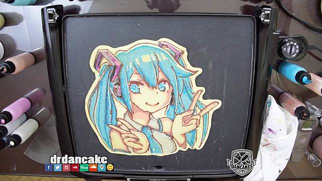 Kreasi Pancake Art Hatsune Miku Yang Terlalu Kawaii Untuk Disantap