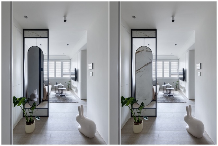 玄關空間；屏風；日式風；現代風；北歐風；穿堂煞