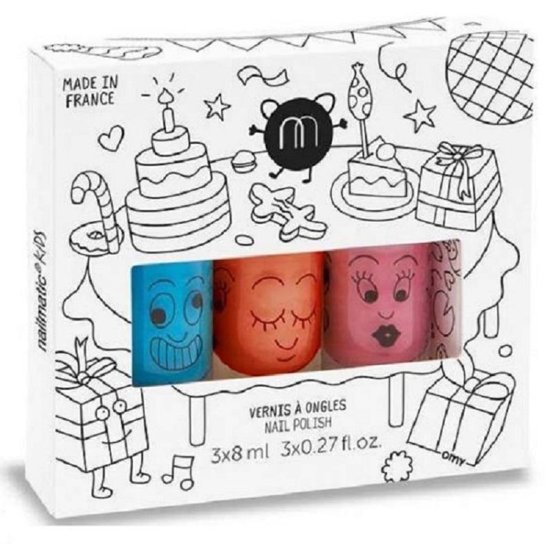 新派對水漾亮彩指甲油(3入)