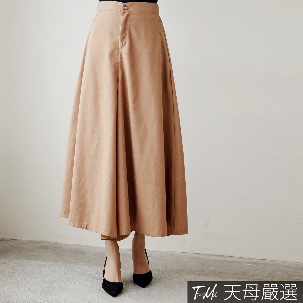 ◆舒適棉麻材質◆前釦後鬆緊設計◆側邊雙口袋設計◆中大尺碼(寬鬆版)《Model試穿報告》MODEL【Peach】體型纖瘦，三圍32/24/34，身高165CM，體重43KG，平日穿S號，此款示範穿感覺