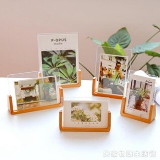 韓式創意木質相框5寸6寸7寸8寸亞克力婚紗照片框兒童櫸木U型畫框