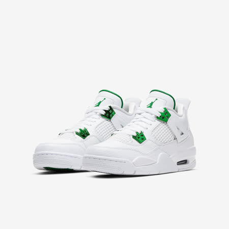 品牌: NIKE型號: 408452-113品名: Air Jordan 4 Retro GS特點: Green 飛人 經典喬丹 球鞋 白 綠