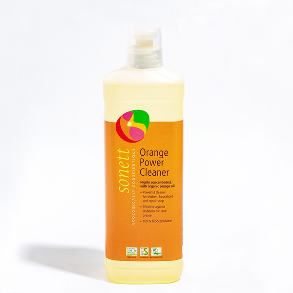 商品特色超濃縮的植物系去污高手特別適用於廚房頑強油汙適用於廚房、地板、窗戶以及所有可擦拭的防水表面。銷售重點注意事項: 本產品為超濃縮配方，來自甜橙和橙皮精油的檸烯，可能引起皮膚過敏反應，使用前請配戴