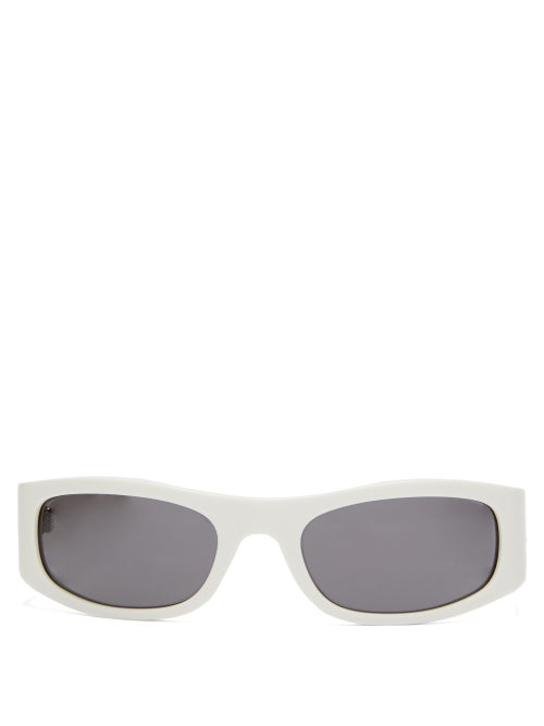 Celine Eyewear - Sunglasses are a key accessory from Celine's SS19 runway show and this white pair i