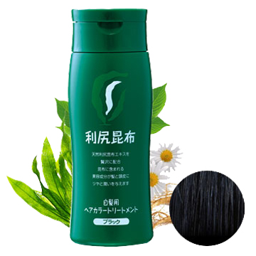 《點我逛→Sastty‖日本利尻昆布染所有商品》白髮染髮劑-黑色200g-此為利尻昆布白髮專用染髮劑非護髮乳喔!本累計銷售突破2,300萬瓶，連續9年日本白髮染第一名品牌