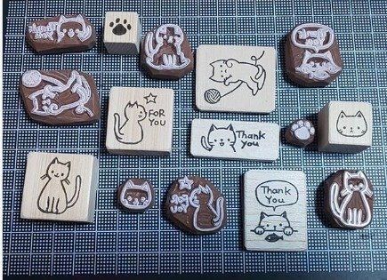 消しゴムはんこの風合いが実におしゃれな 猫はんこ ねこのきもちnews