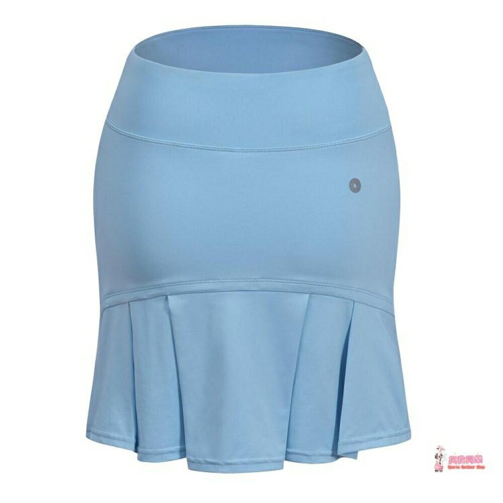 運動半身裙 白色運動半身裙女防走光寬鬆速幹網球拳擊跑步裙褲健身房高腰瑜珈 3色【聖誕節 交換禮物】