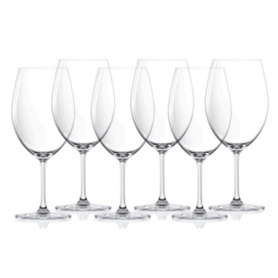 世界頂尖玻璃酒杯/器品牌 選用優質無鉛水晶玻璃 波爾多紅酒杯 6入組 精美禮盒包裝