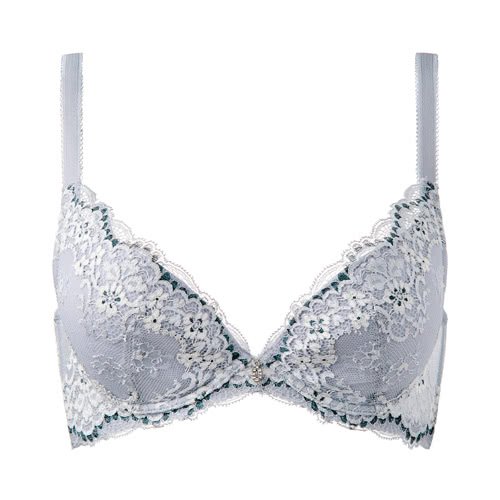 專櫃內衣品牌 黛安芬【QbTex 絲棉】QbTex 絲棉罩杯透氣舒適。【優雅質感】細緻花型彈性蕾絲，展現優雅女神氣質。【L型鋼圈】L型鋼圈將兩側胸部向中靠攏。【奢華雕琢】低脊心與雙側高脅邊包覆，雕琢氣