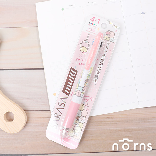 【日貨Sarasa Multi 4+1原子筆 角落小夥伴珍珠】Norns zebra變芯筆 自動鉛筆 日本進口文具