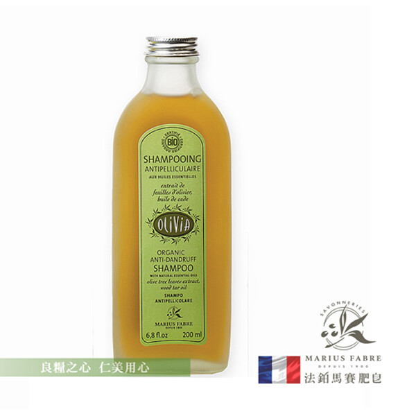 法鉑 Olivia橄欖油禮讚抗屑洗髮精(230ml/瓶)x1 ★來自法國普羅旺斯的橄欖精萃 ★清新、潔淨的氣息 ★有機萃取物 舒緩頭皮 ★添加橄欖葉萃取、鼠尾草純露、松果純露 ★融合杜松、雪松、廣藿香